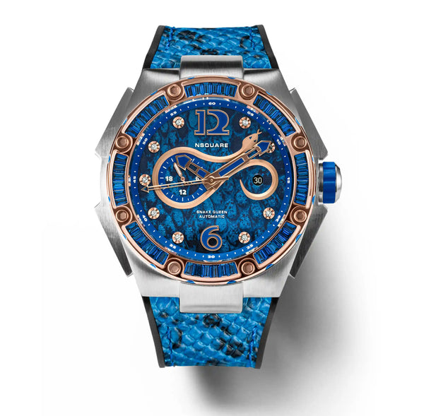 NSQUARE SnakeQueen Automatic Watch-46mm N11.4 Gamma Blue|NSQUARE