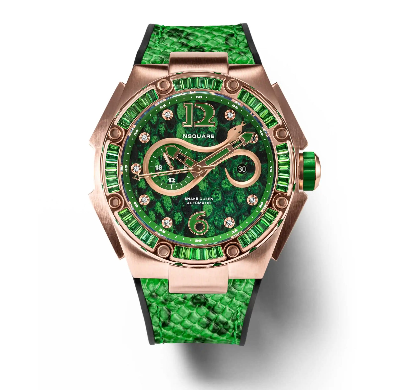 NSquare SnakeQueen Automatic Watch 46mm N11.3 SPRING GREEN|NSquare蛇后系列 自動錶-46毫米 N11.3 春天綠色