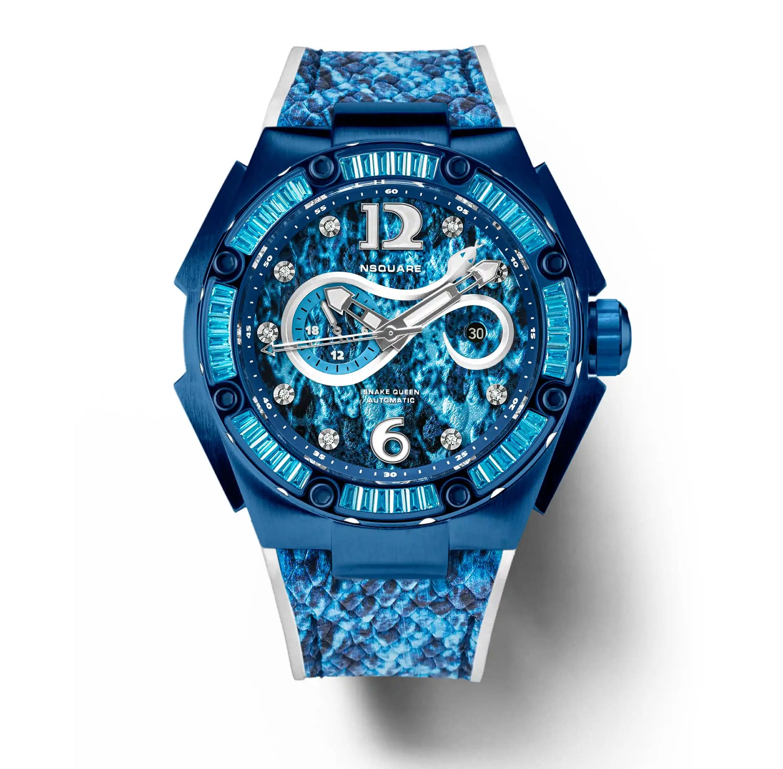 NSQUARE SnakeQueen Automatic Watch-46mm N11.9 Hyper Blue | NSQUARE 蛇后系列 自動錶-46毫米 N11.9超艷藍