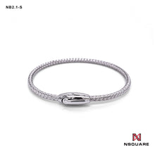 Load image into Gallery viewer, NSquare Jewellet Series Bangle 18cm NB2.1-S Silver|NSquare Jewellet系列 手鐲 18厘米 NB2.1-S 銀色