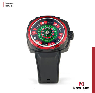 NSQUARE CASINO Automatic Watch 51mm-N17.15 Black/Black Limited Edition 88pcs|NSQUARE賭場系列自動表51米-N17.15黑色/黑色限量版88只