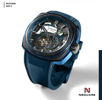 NSQUARE VOYAGER Automatic Watch -51mm  N25.2 Blue/Black|NSQUARE 旅遊者 自動錶-51毫米  N25.2 藍色/黑色