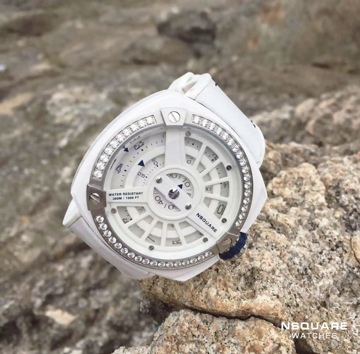 NSQUARE Sweetie Quartz Watch -51mm N19.8 White|NSQUARE 甜美系列 石英表-51毫米 N19.8 白色