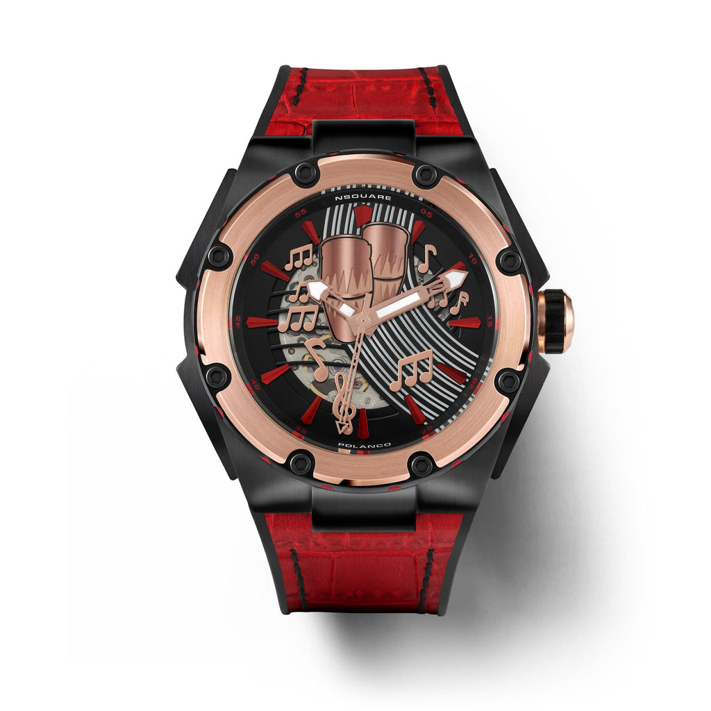 Chris Polanco Automatic Watch-46mm N23 red