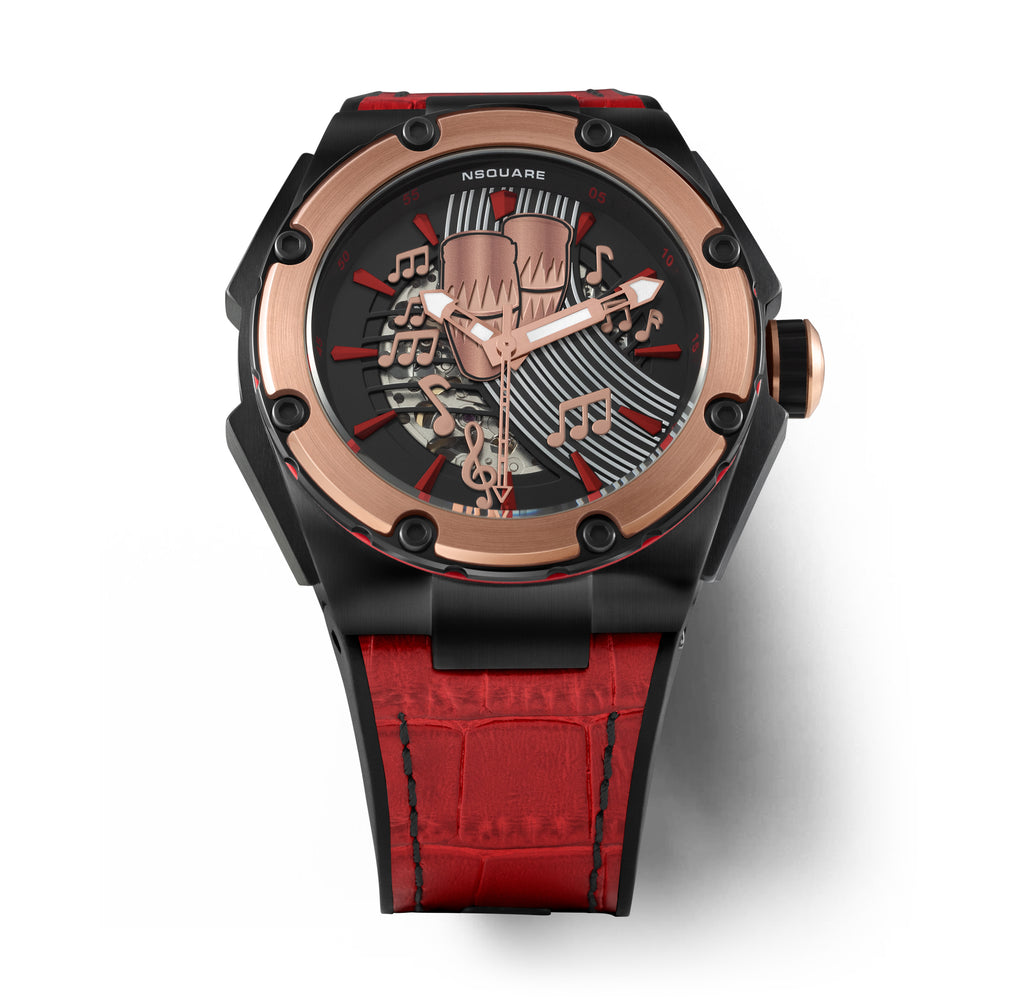 Chris Polanco Automatic Watch-46mm N23 red