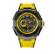 NSQUARE SnakeKing Automatic Watch-46mm N10.3 Gray/Tour Yellow/Black|蛇皇系列 自動錶-46毫米  N10.3 灰色/旅行黃/黑色