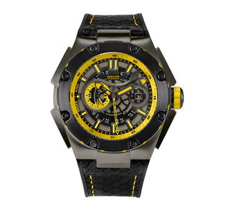 NSQUARE SnakeKing Automatic Watch-46mm N10.3 Grey/Tour Yellow/Black|蛇皇系列 自動表-46毫米 N10.3 灰色/旅行黃/黑色