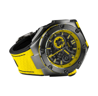 NSQUARE SnakeKing Automatic Watch-46mm N10.3 Grey/Tour Yellow|蛇皇系列 自動表-46毫米 N10.3灰/旅行黃