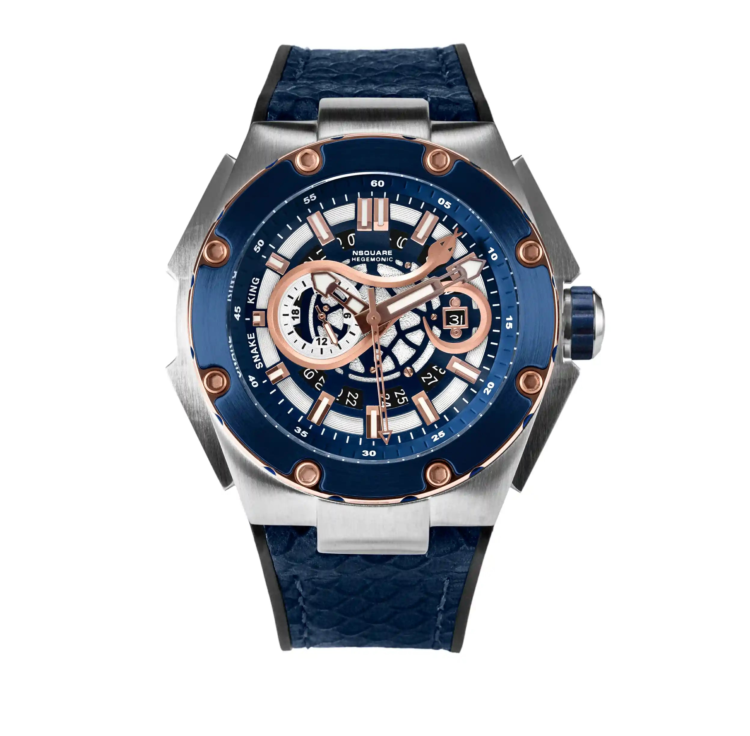 NSquare SnakeKing Automatic Watch 46mm N10.4 RG/Steel/Coastal Blue