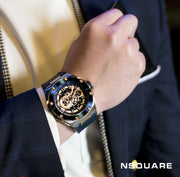 NSquare SnakeKing Automatic Watch 46mm N10.4 RG/Steel/Coastal Blue|NSquare蛇皇系列 自動表-46毫米 N10.4 海岸藍色