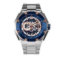 將圖片載入圖庫檢視器 NSQUARE SnakeKing Automatic Watch-46mm N10.4 RG/Steel/SS Bracelet|蛇皇系列 自動表-46毫米 N10.4 海邊藍色/不銹鋼錶鍊