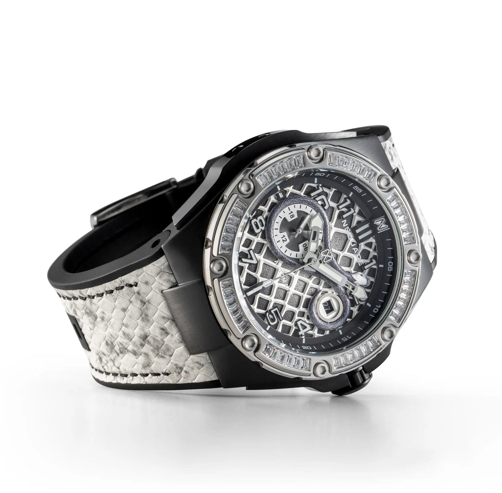 NSquare Snake Automatic Watch - 46mm Special Edition N51.2 White|NSquare蛇系列 自動錶 - 46毫米 特別版本 N51.2 白色