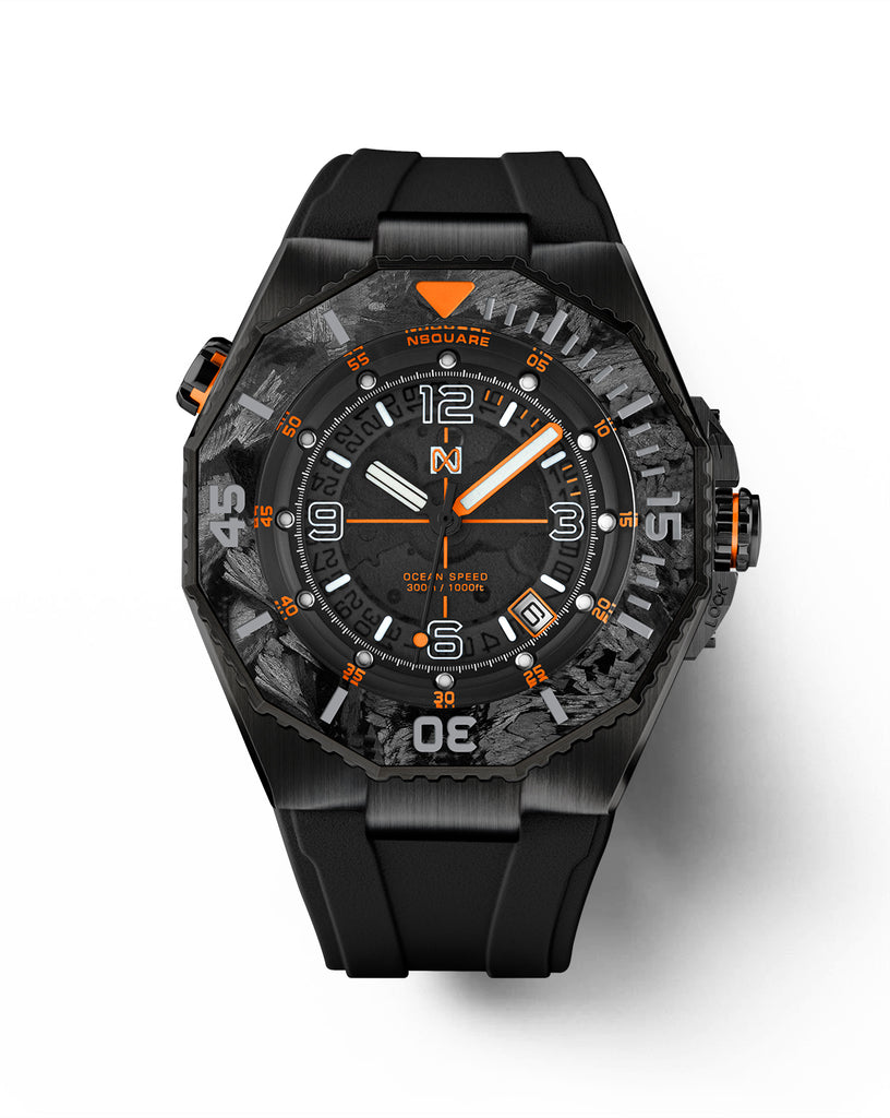 Ocean Speed NS-27.1 Black/Orange Swiss Automatic