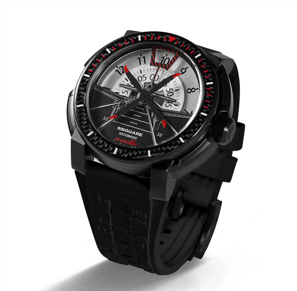 NSQUARE Propeller Automatic Watch - 48mm N26.1 BlackWhite|NSQUARE 螺旋槳 自動錶-48毫米 N26.1 黑白色