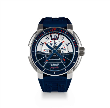 NSQUARE Propeller Automatic Watch - 48mm N26.5 SS/Blue|NSQUARE 螺旋槳表 自動表-48毫米 N26.5鋼/藍色