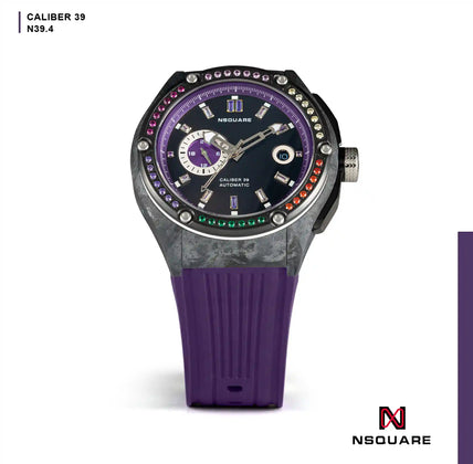 NSquare MultiColoured Series Automatic Watch - 44mm N39.4 Brightening Purple|NSquare MultiColoured系列 自動錶 44毫米 N39.4 燦亮紫