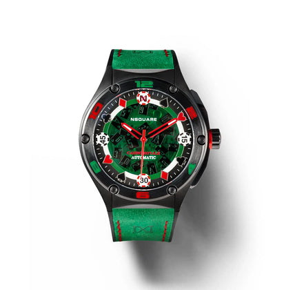 NSQUARE Casino Royale Automatic N40.1 GREEN/BLACK LIMITED EDITION|NSQUARE皇家賭場系列 自動表N40.1 綠色/黑色限量版