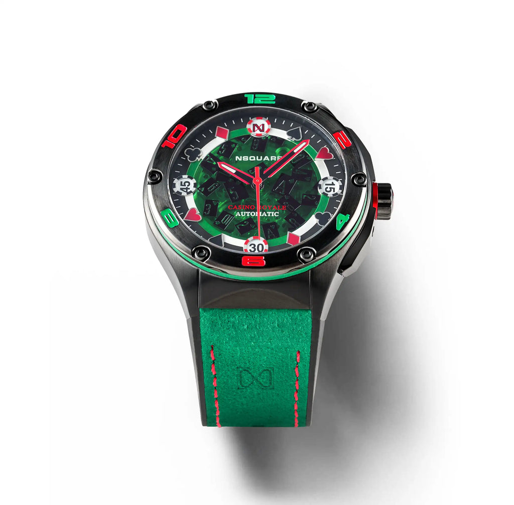 NSQUARE Casino Royale Automatic N40.1 GREEN/BLACK LIMITED EDITION|NSQUARE皇家賭場系列 自動錶N40.1 綠色/黑色限量版