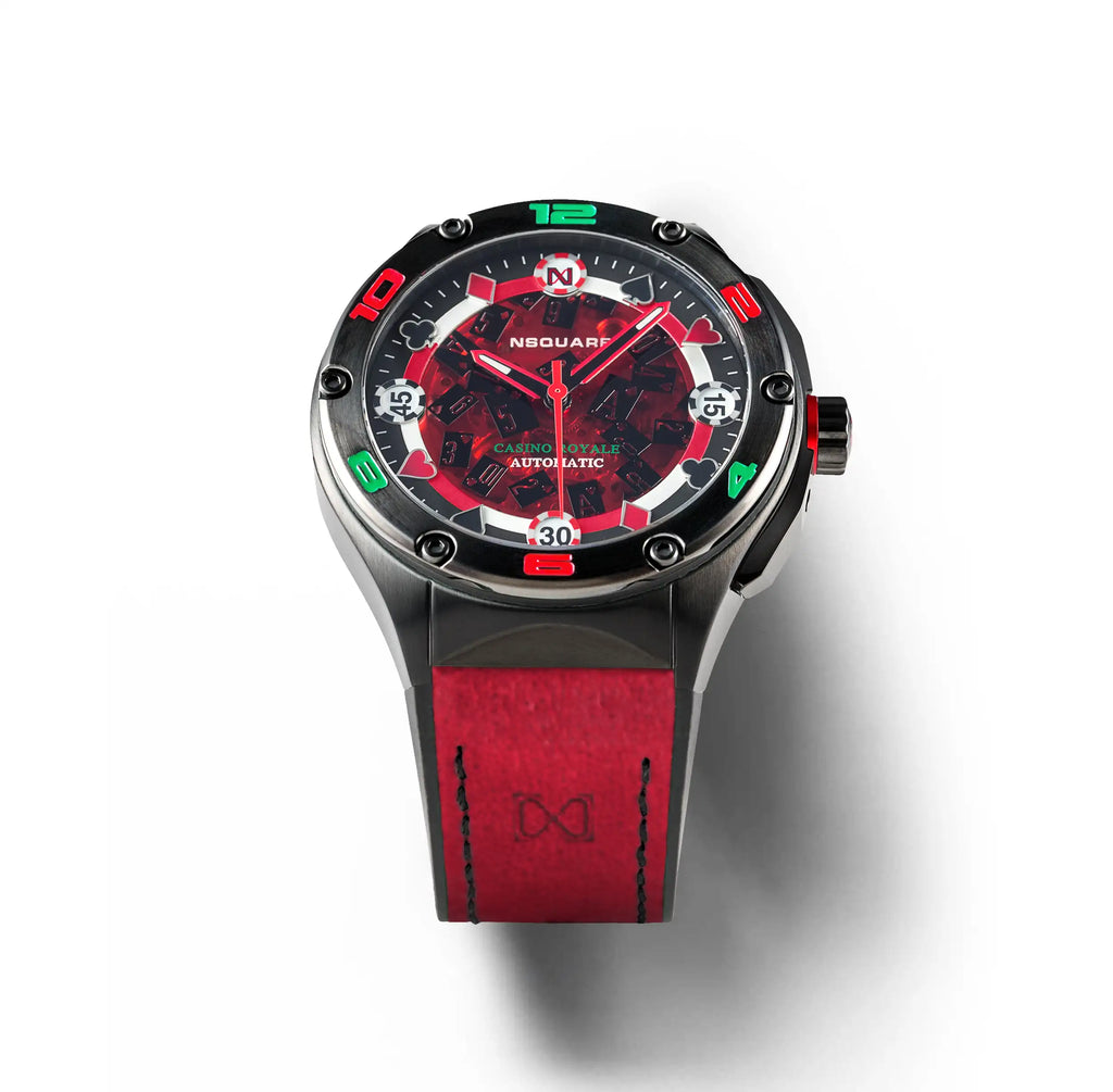 NSQUARE Casino Royale Automatic N40.3 RED/BLACK LIMITED EDITION|NSQUARE皇家賭場系列 自動錶N40.3 紅色/黑色限量版