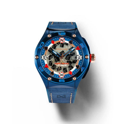 NSQUARE Casino Royale Automatic N40.4 Blue/RG LIMITED EDITION|NSQUARE皇家賭場系列 自動表N40.4 藍色/玫瑰金限量版