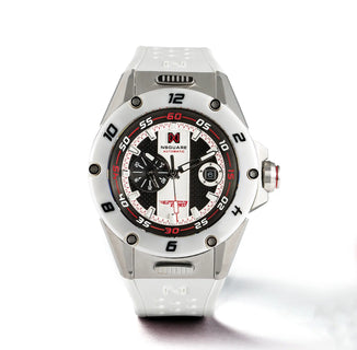 NSQUARE DYNAMIC RACE AUTOMATIC WATCH 46MM N31.3 SS/CERAMIC WHITE/WHITE|NSQUARE DYNAMIC RACE自動表 46毫米 N31.3鋼/白色陶瓷/白色