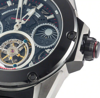 NSQUARE DYNAMIC RACE TOURBILLON WATCH 46MM N33.1 STEEL/CERMAIC BLACK LIMITED EDITION|NSQUARE DYNAMIC RACE陀飛輪46毫米 N33.1 鋼/黑陶瓷 限量版