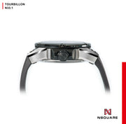 NSQUARE DYNAMIC RACE TOURBILLON WATCH 46MM N33.1 STEEL/CERMAIC BLACK LIMITED EDITION|NSQUARE DYNAMIC RACE陀飛輪46毫米 N33.1 鋼/黑陶瓷 限量版