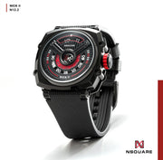 NSquare NICK II AUTOMATIC WATCH 45MM N12.2 Black/Red |NSquare NICK II自動腕錶 45毫米 N12.2 黑色/紅色
