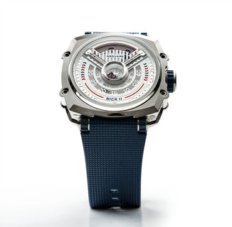 NSQUARE NICK II AUTOMATIC WATCH 45MM N12.5 BLUE/STEEL |NSQUARE NICK II自動錶 45毫米 N12.5 藍色/鋼色