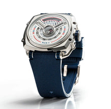 將圖片載入圖庫檢視器 NSQUARE NICK II AUTOMATIC WATCH 45MM N12.5 BLUE/STEEL |NSQUARE NICK II自動腕錶 45毫米 N12.5 藍色/鋼色