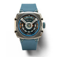 Load image into Gallery viewer, NSQUARE NICK II AUTOMATIC WATCH 45MM N12.6 MISTY BLUE/GRAY|NSQUARE NICK II自動錶 45毫米 N12.6 迷霧藍色/灰色