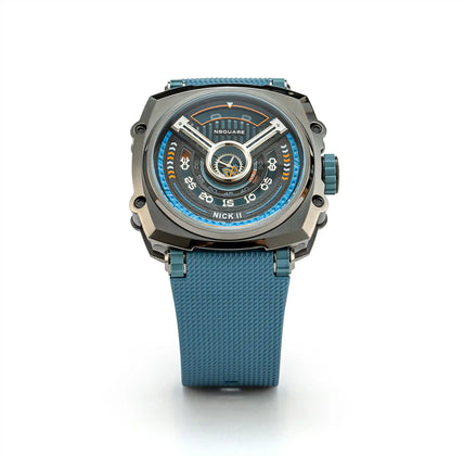 NSQUARE NICK II AUTOMATIC WATCH 45MM N12.6 MISTY BLUE/GRAY|NSQUARE NICK II自動錶 45毫米 N12.6 迷霧藍色/灰色