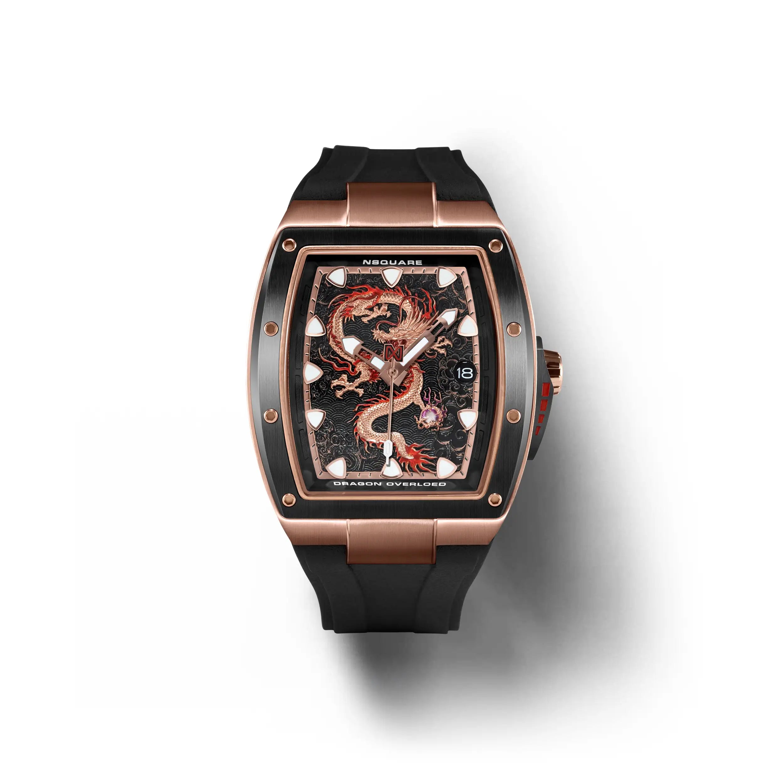 Dragon Overloed Automatic RG/Black – NSquare Watch