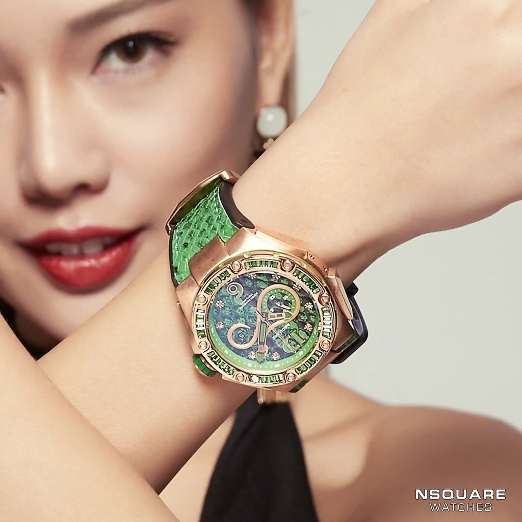 NSquare SnakeQueen Automatic Watch 46mm N11.3 SPRING GREEN|NSquare蛇后系列 自動錶-46毫米  N11.3 春天綠色