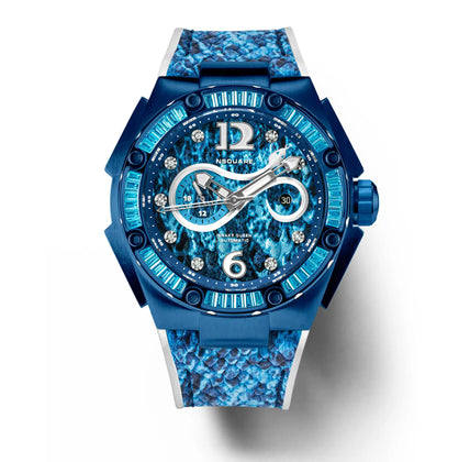 NSQUARE SnakeQueen Automatic Watch-46mm  N11.9 Hyper Blue | NSQUARE 蛇后系列 自動錶-46毫米  N11.9超艷藍