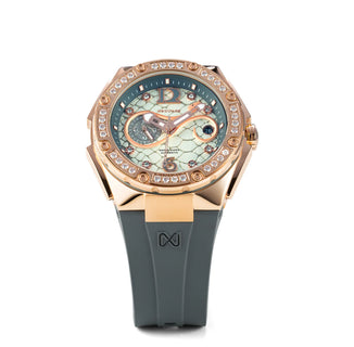 NSQUARE SnakeQueen39mm Automatic Watch- N48.2 RG/Gray|NSQUARE 蛇后39毫米系列 自動錶. N48.2玫瑰金色/冷灰色