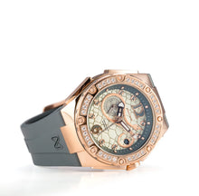 將圖片載入圖庫檢視器 NSQUARE SnakeQueen39mm Automatic Watch- N48.2 RG/Gray|NSQUARE蛇後39毫米系列自動表。 N48.2玫瑰金色/冷灰色