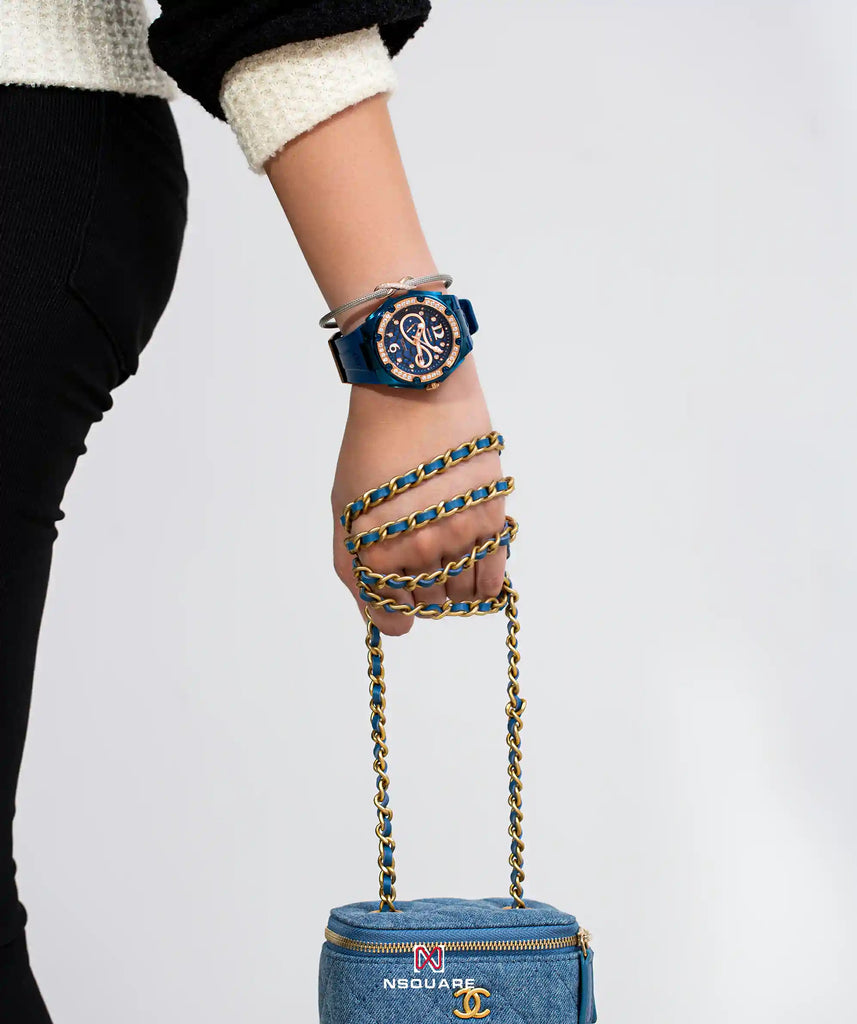 NSquare SnakeQueen 39mm Automatic Watch N48.12 Noble Blue|NSquare蛇后39毫米系列 自動錶 N48.12 貴侯藍