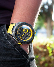 NSQUARE SnakeKing Automatic Watch-46mm N10.3 Grey/Tour Yellow|蛇皇系列 自動表-46毫米 N10.3灰/旅行黃