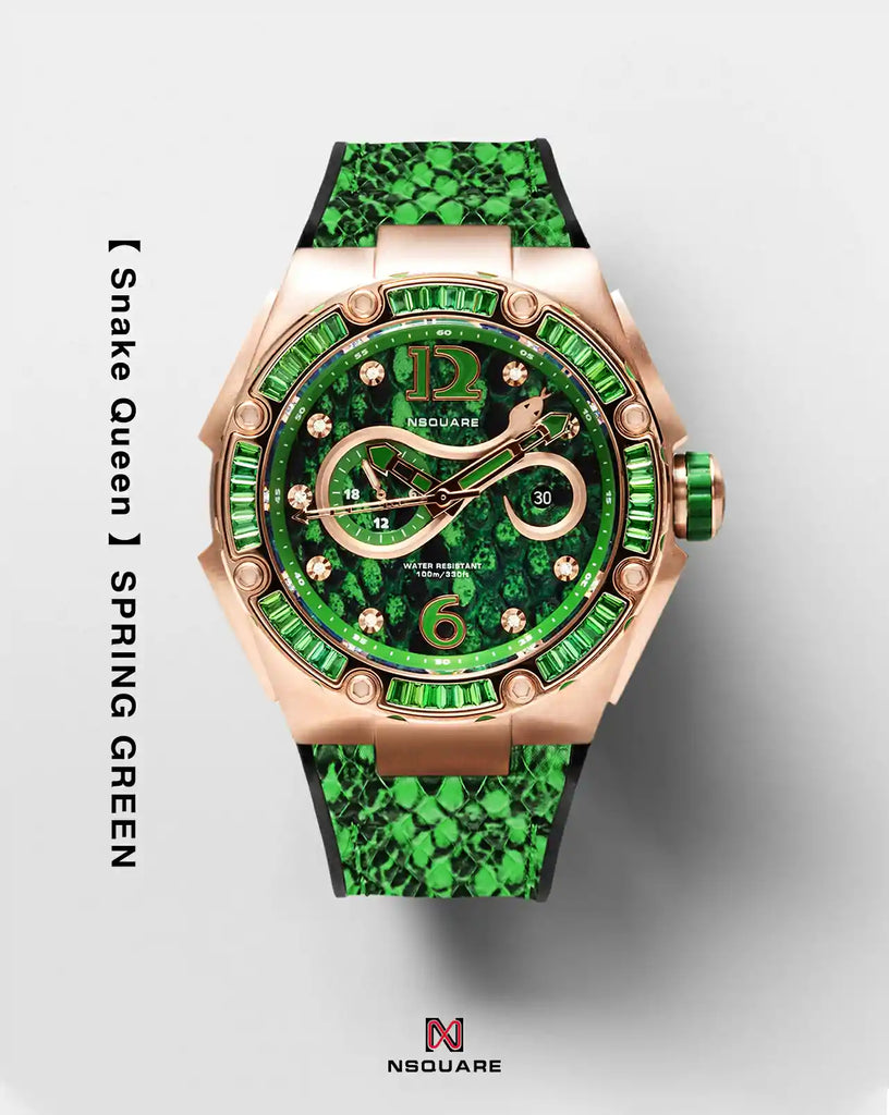 NSquare SnakeQueen Automatic Watch 46mm N11.3 SPRING GREEN|NSquare蛇后系列 自動錶-46毫米  N11.3 春天綠色
