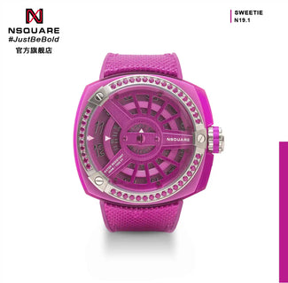 NSQUARE Sweetie Quartz Watch -51mm  N19.1 Sharp Pink|NSQUARE 甜美系列 石英錶-51毫米  N19.1 耀眼粉紅色