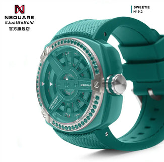NSQUARE Sweetie Quartz Watch -51mm N19.2 Clear Jade|NSQUARE 甜美系列 石英錶-51毫米 N19.2 翡翠綠色