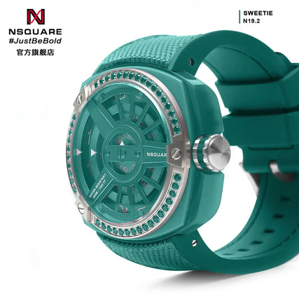 NSQUARE Sweetie Quartz Watch -51mm N19.2 Clear Jade|NSQUARE 甜美系列 石英表-51毫米 N19.2 翡翠綠色