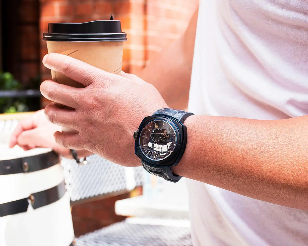 NSQUARE VOYAGER Automatic Watch -51mm  N25.2 Blue/Black|NSQUARE 旅遊者 自動錶-51毫米  N25.2 藍色/黑色