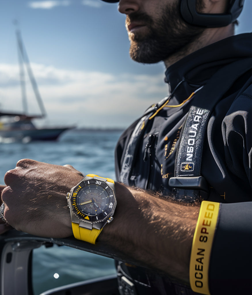 海洋極速者 NS-27.4 黃/黑 Diver 瑞士自動腕錶