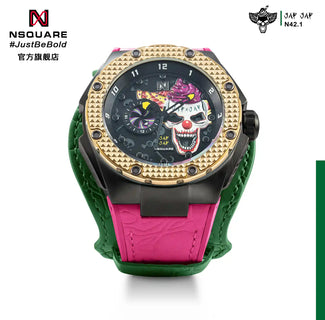 NSQUARE JAPJAP AUTOMATIC WATCH - 46MM N42.1 Violent Gold / Black|NSQUARE JAPJAP系列 自動錶-46毫米 N42.1  狂暴金黑色 限量版