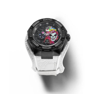 NSQUARE JAPJAP AUTOMATIC WATCH - 46MM N42.3 Blizzard White / Black|NSQUARE JAPJAP系列 自動錶-46毫米 N42.3  暴雪白/黑色 限量版