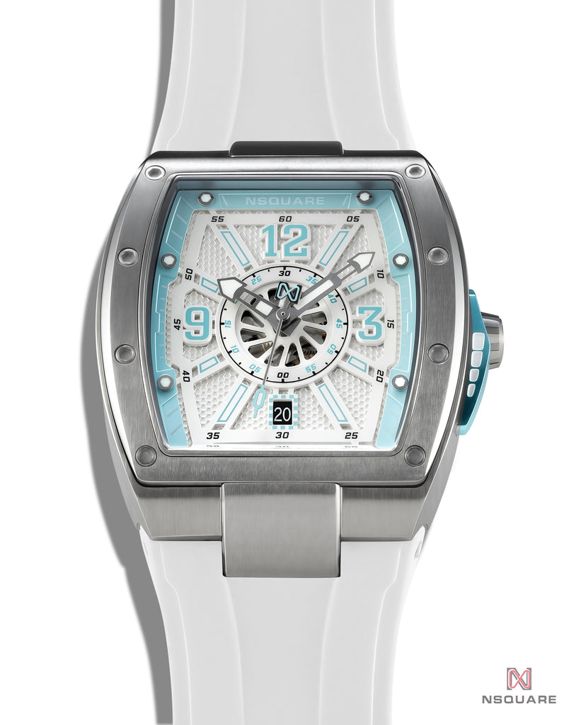 Gale Chaser Automatic N47.3 White/ Ice Blue