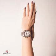 NSQUARE SnakeQueen39mm Automatic Watch- N48.2 RG/Gray|NSQUARE蛇後39毫米系列自動表。 N48.2玫瑰金色/冷灰色