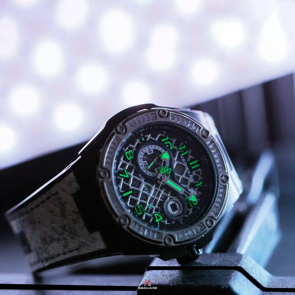 NSquare Snake Automatic Watch - 46mm Special Edition N51.2 White|NSquare蛇系列 自動錶 - 46毫米 特別版本 N51.2 白色